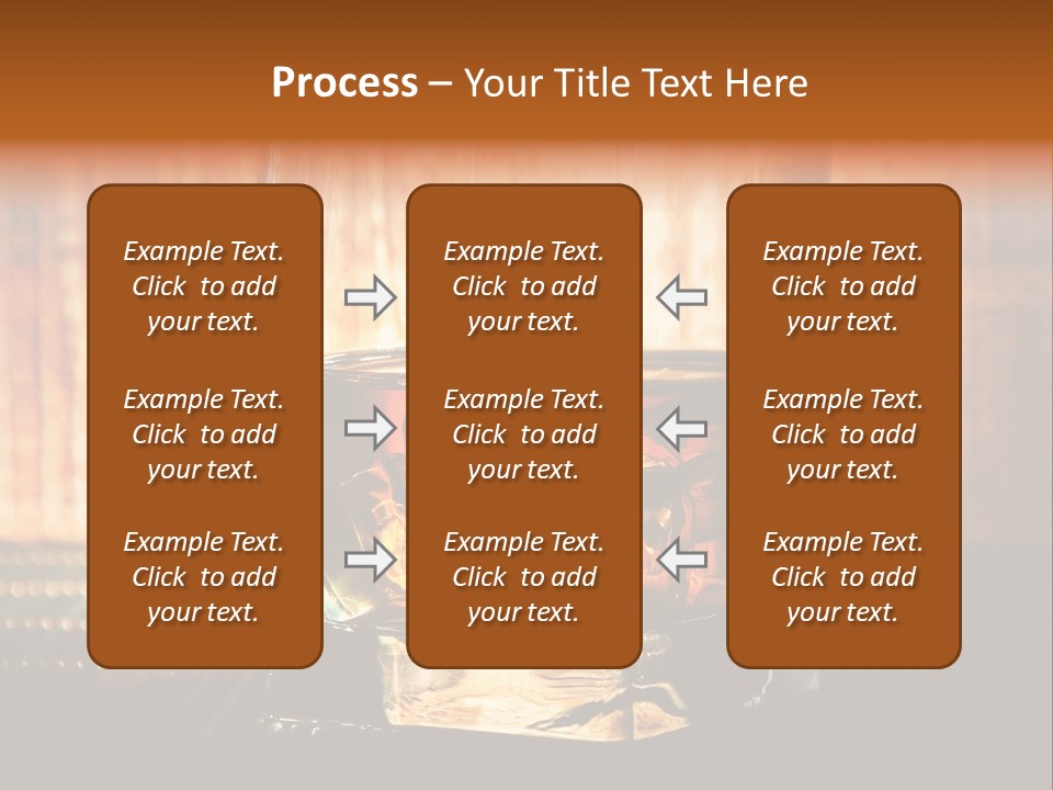 Cube Cold Brown PowerPoint Template