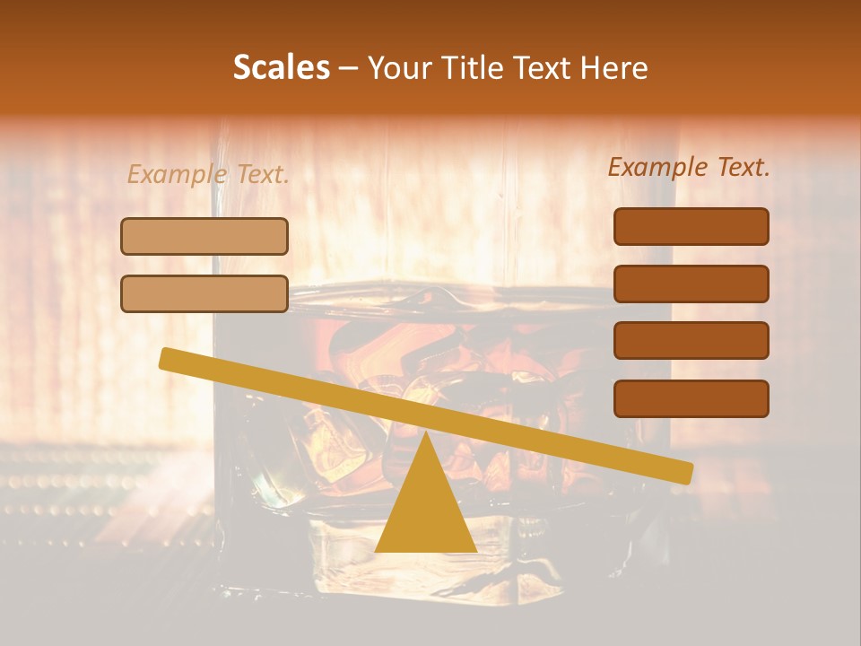 Cube Cold Brown PowerPoint Template