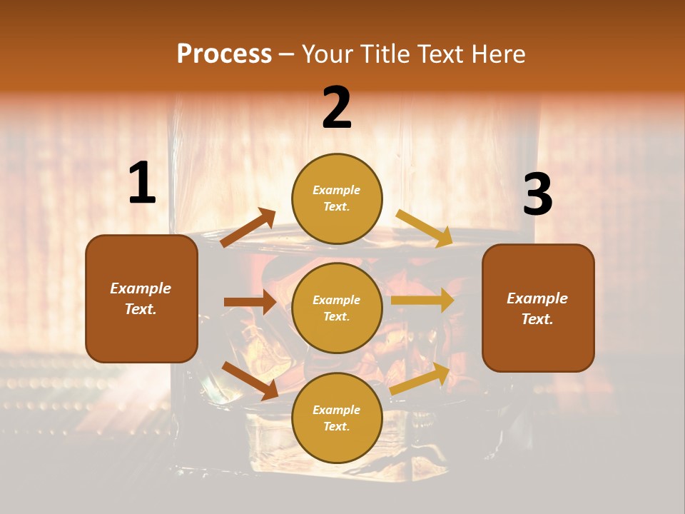 Cube Cold Brown PowerPoint Template