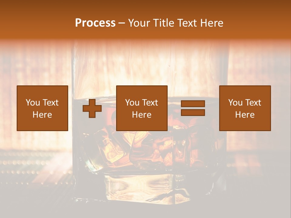 Cube Cold Brown PowerPoint Template
