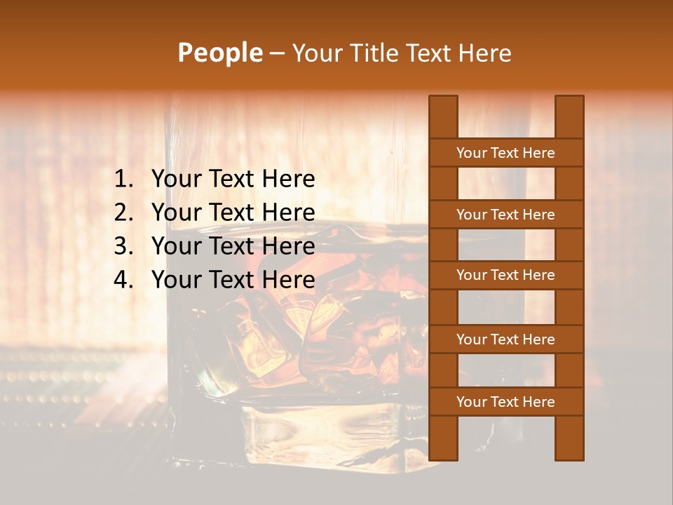 Cube Cold Brown PowerPoint Template