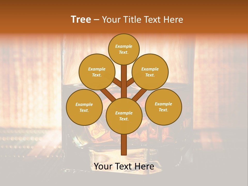 Cube Cold Brown PowerPoint Template