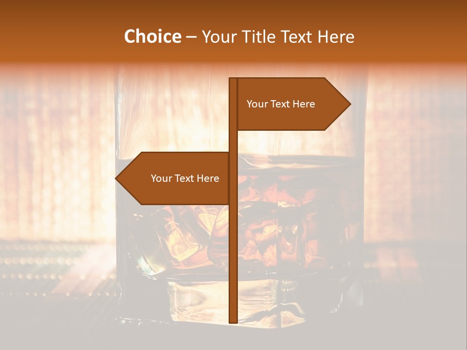 Cube Cold Brown PowerPoint Template