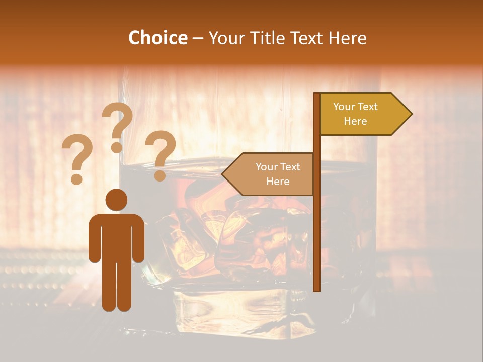 Cube Cold Brown PowerPoint Template