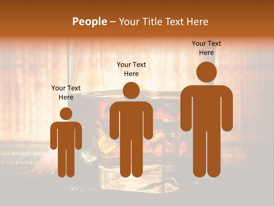 Cube Cold Brown PowerPoint Template