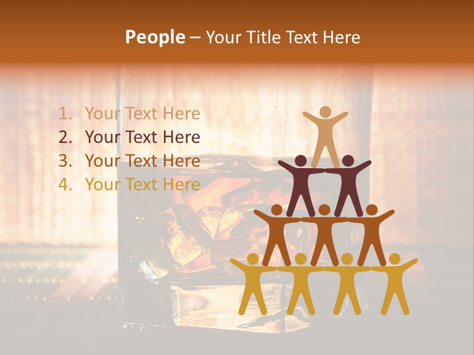 Cube Cold Brown PowerPoint Template