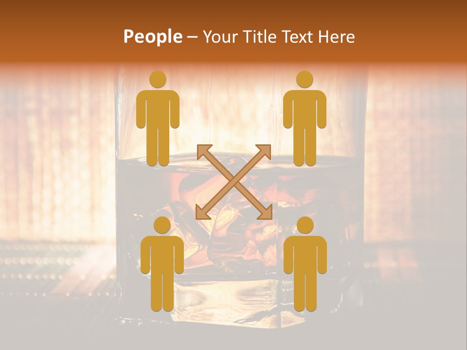 Cube Cold Brown PowerPoint Template