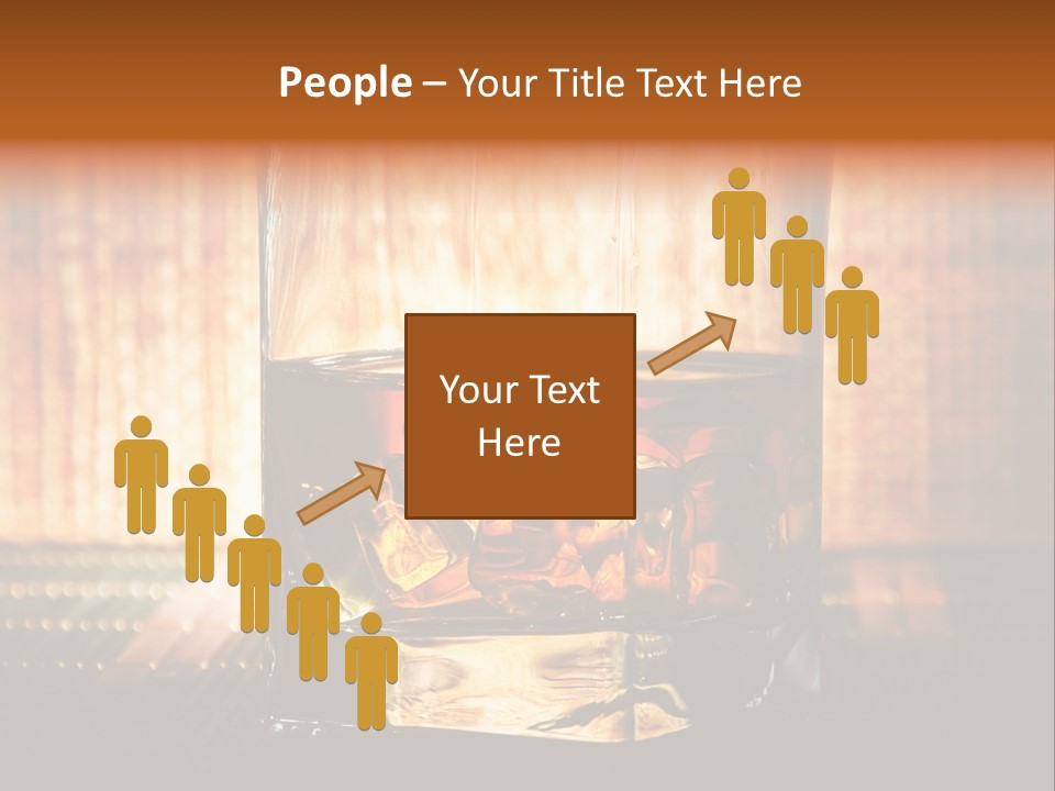 Cube Cold Brown PowerPoint Template