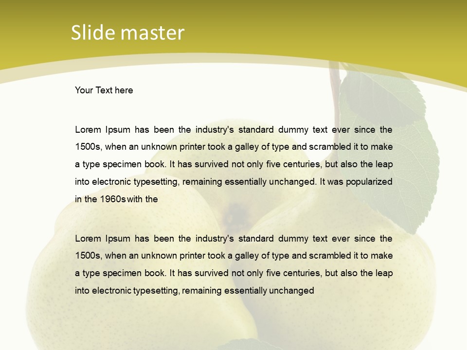 Food Background Fresh PowerPoint Template