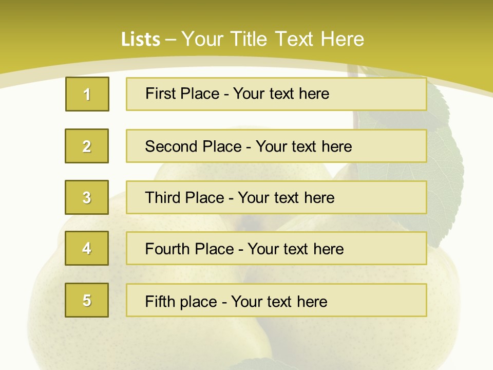 Food Background Fresh PowerPoint Template