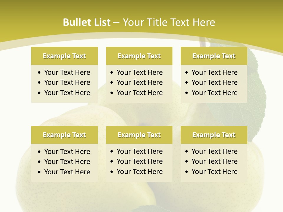 Food Background Fresh PowerPoint Template