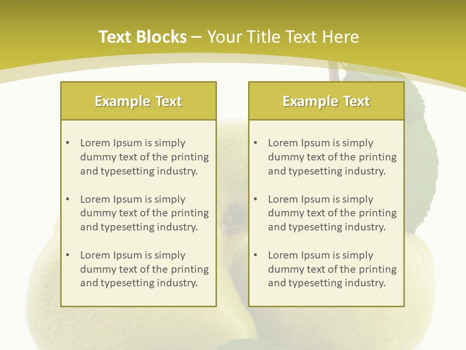 Food Background Fresh PowerPoint Template