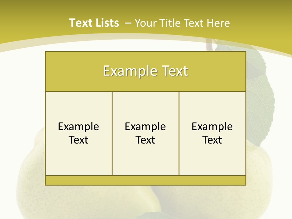 Food Background Fresh PowerPoint Template