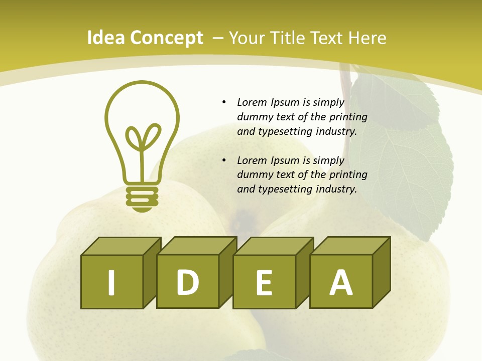 Food Background Fresh PowerPoint Template