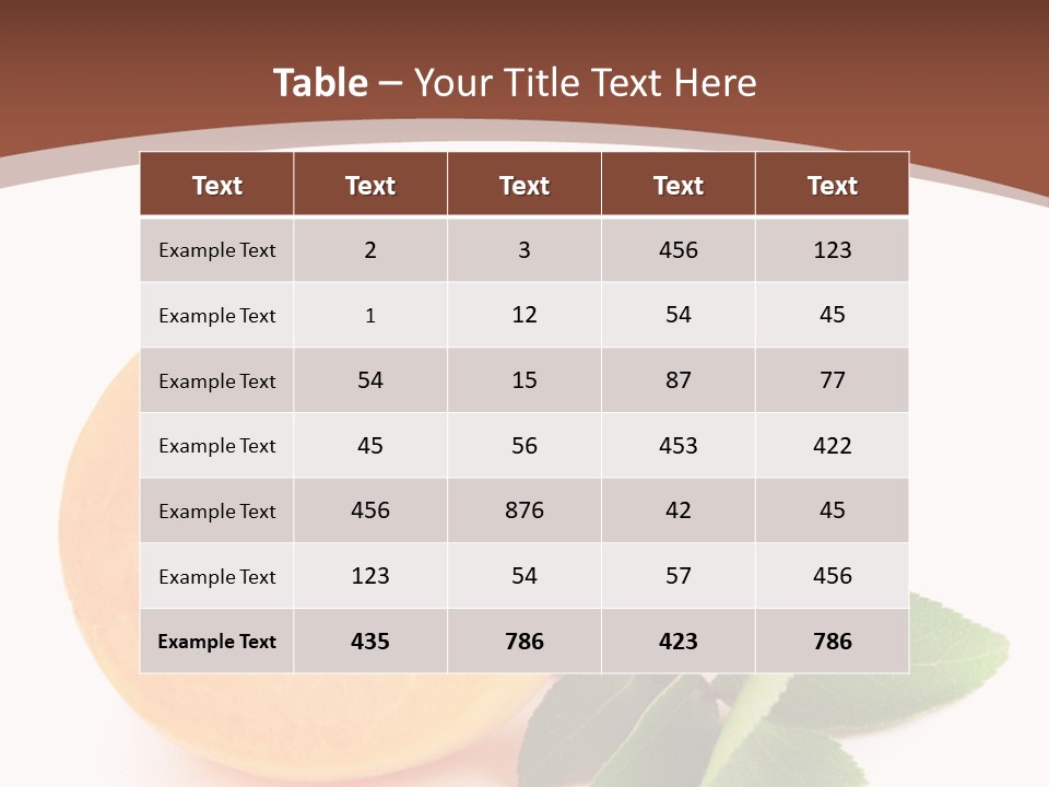Vegetarian Food Useful PowerPoint Template