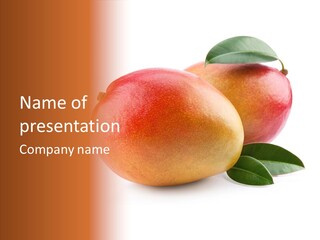 Gourmet Sweet Mango PowerPoint Template