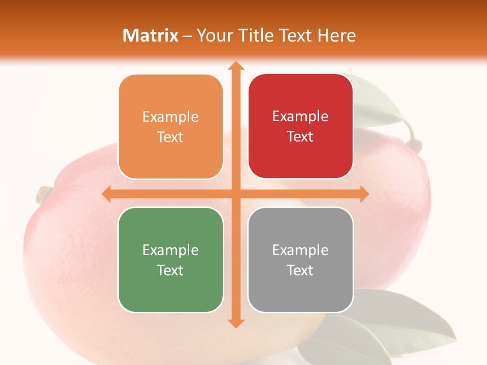 Gourmet Sweet Mango PowerPoint Template