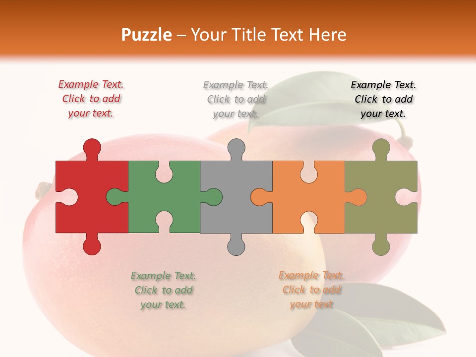 Gourmet Sweet Mango PowerPoint Template