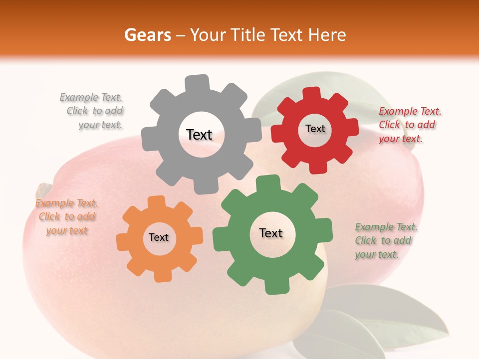 Gourmet Sweet Mango PowerPoint Template