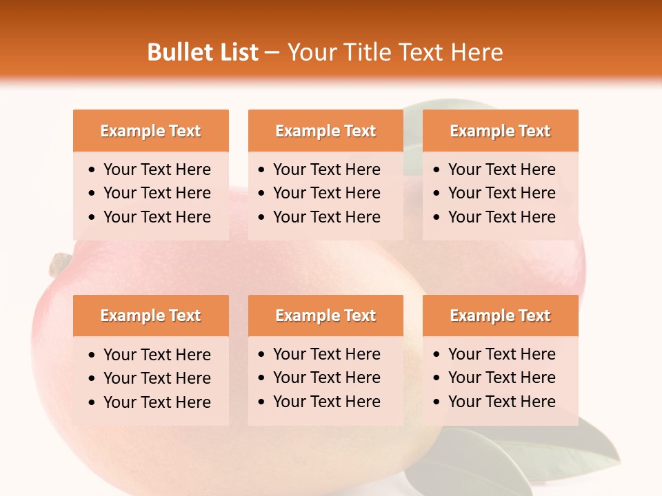 Gourmet Sweet Mango PowerPoint Template
