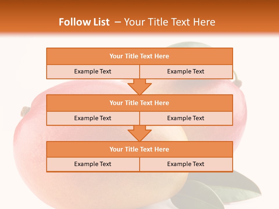Gourmet Sweet Mango PowerPoint Template