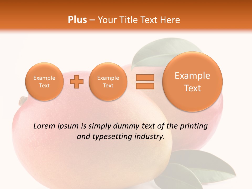 Gourmet Sweet Mango PowerPoint Template