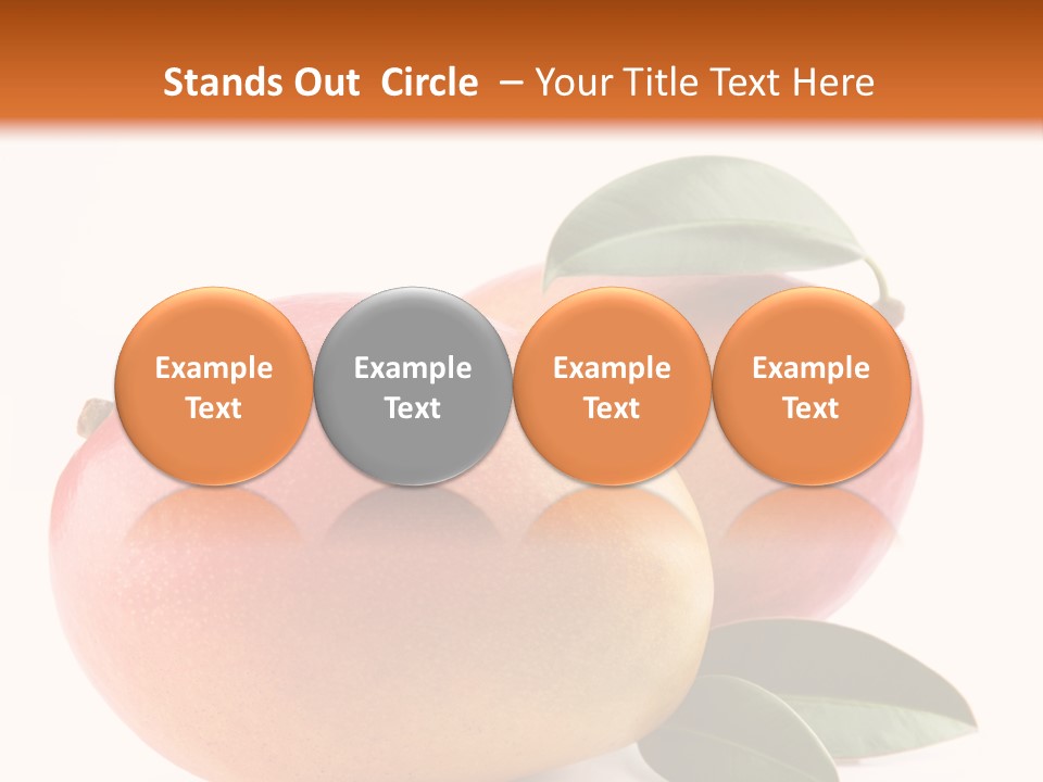 Gourmet Sweet Mango PowerPoint Template