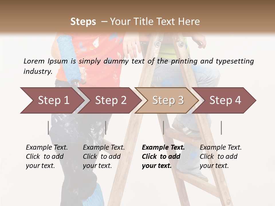 Girlfriend Roller Love PowerPoint Template