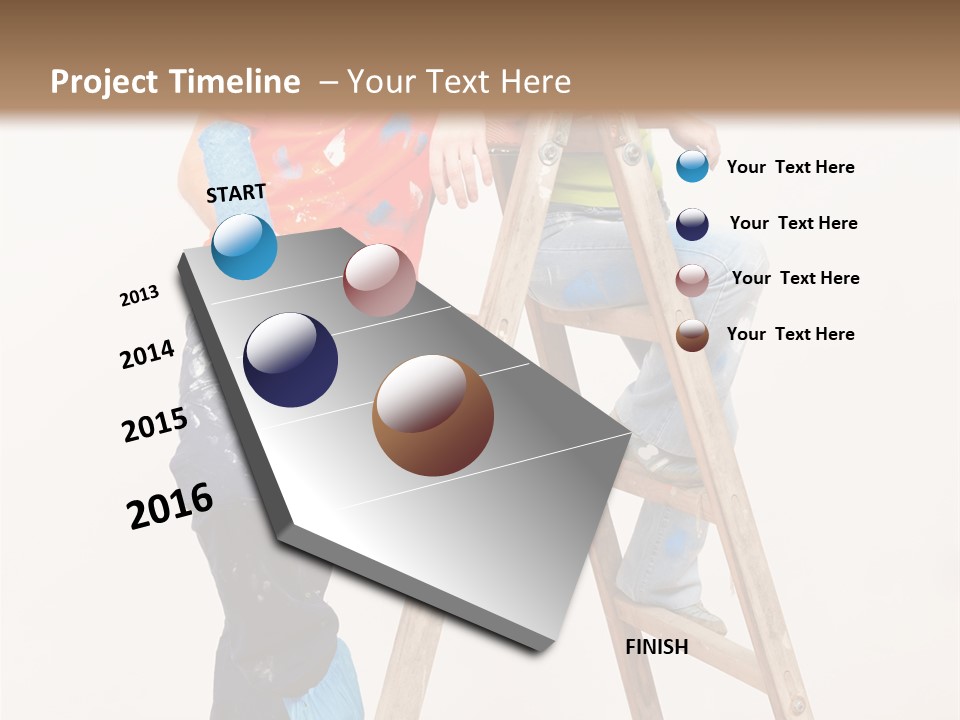 Girlfriend Roller Love PowerPoint Template