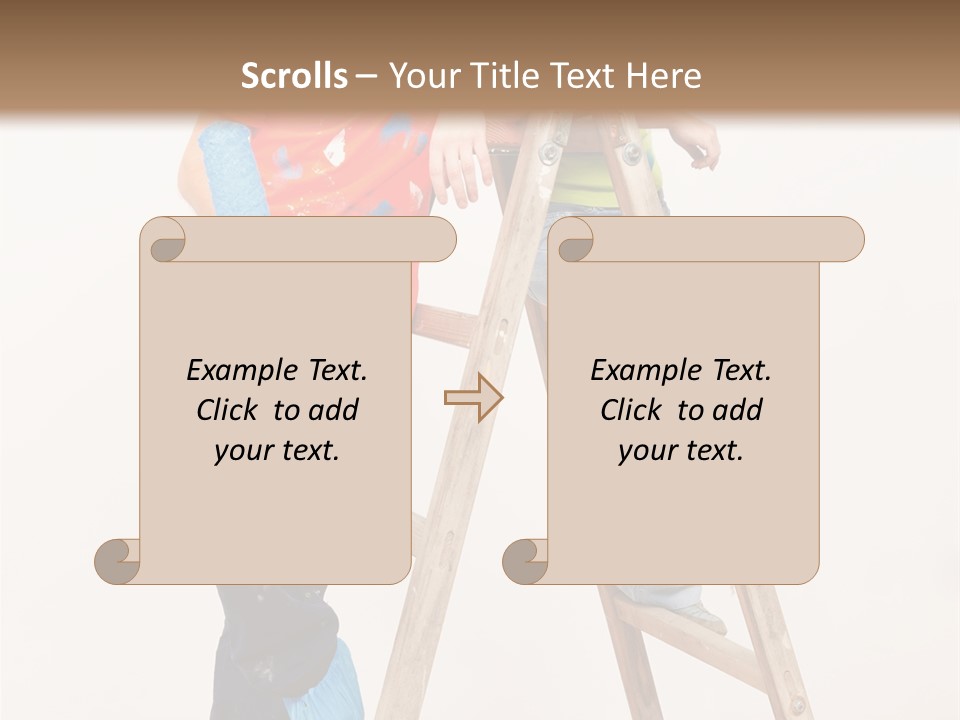 Girlfriend Roller Love PowerPoint Template