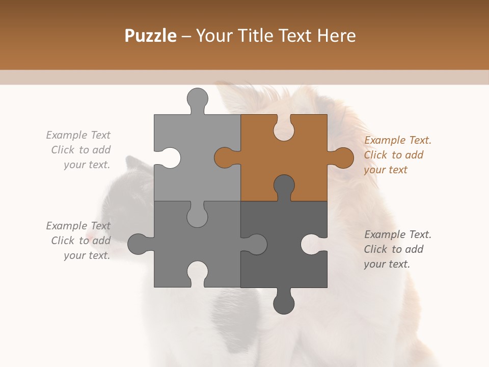 Black White Animal PowerPoint Template