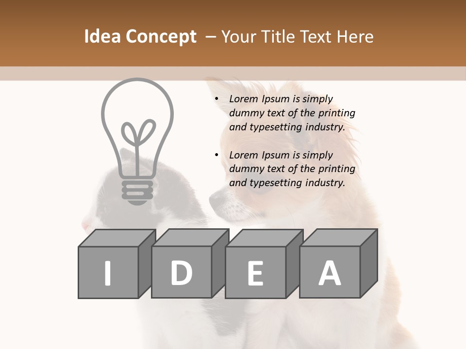 Black White Animal PowerPoint Template