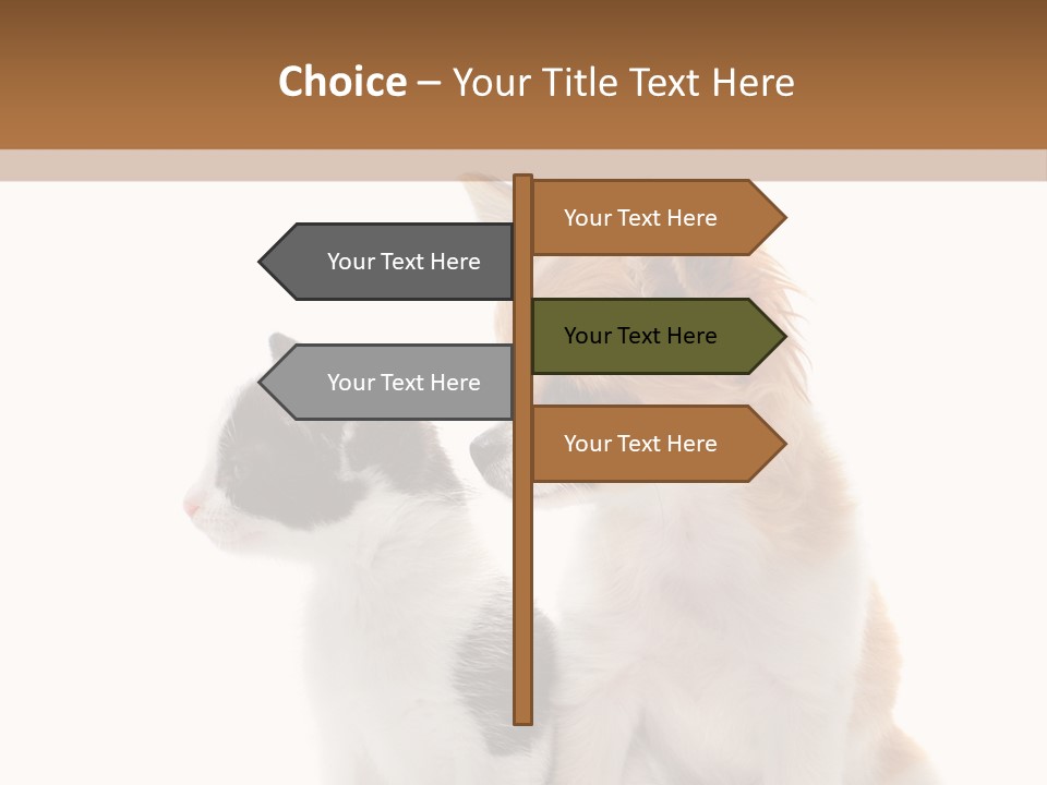 Black White Animal PowerPoint Template