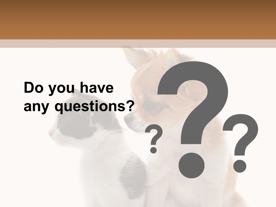 Black White Animal PowerPoint Template