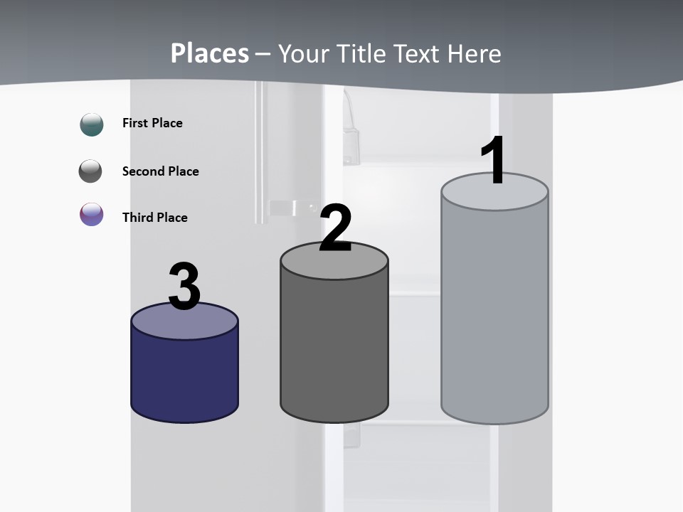 Chrome Isolated Handle PowerPoint Template
