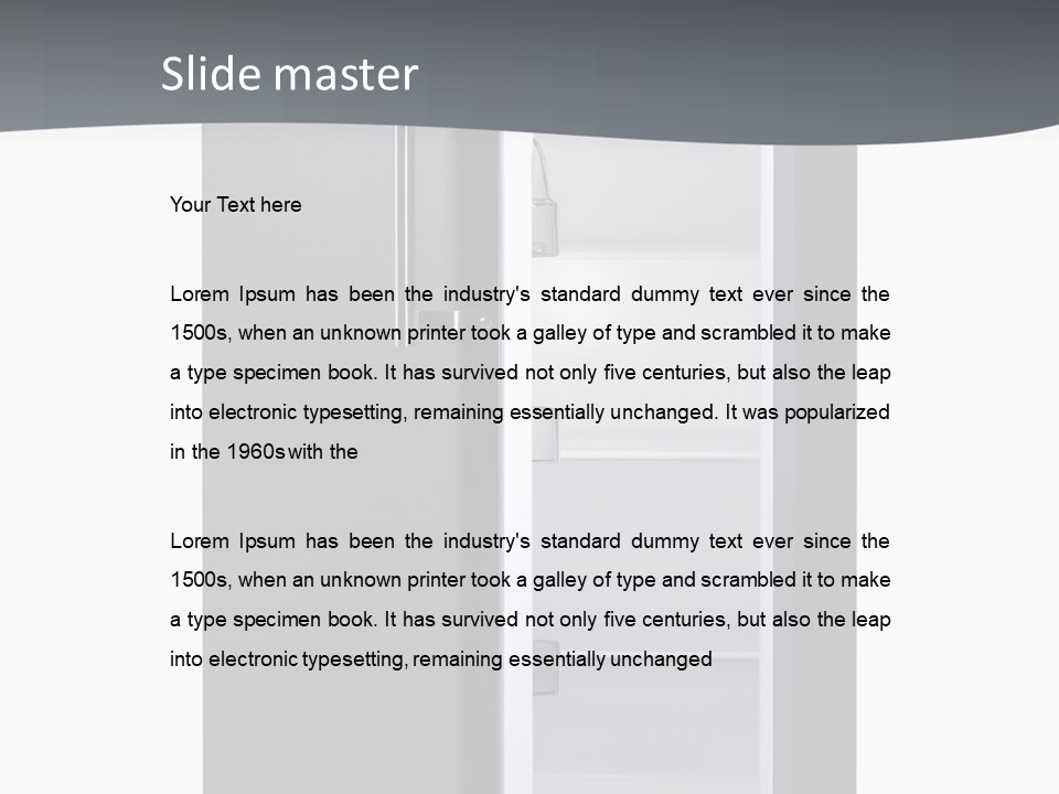 Chrome Isolated Handle PowerPoint Template