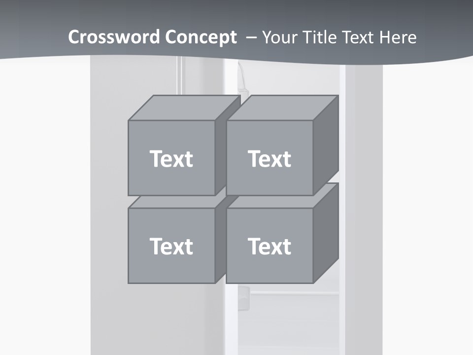 Chrome Isolated Handle PowerPoint Template