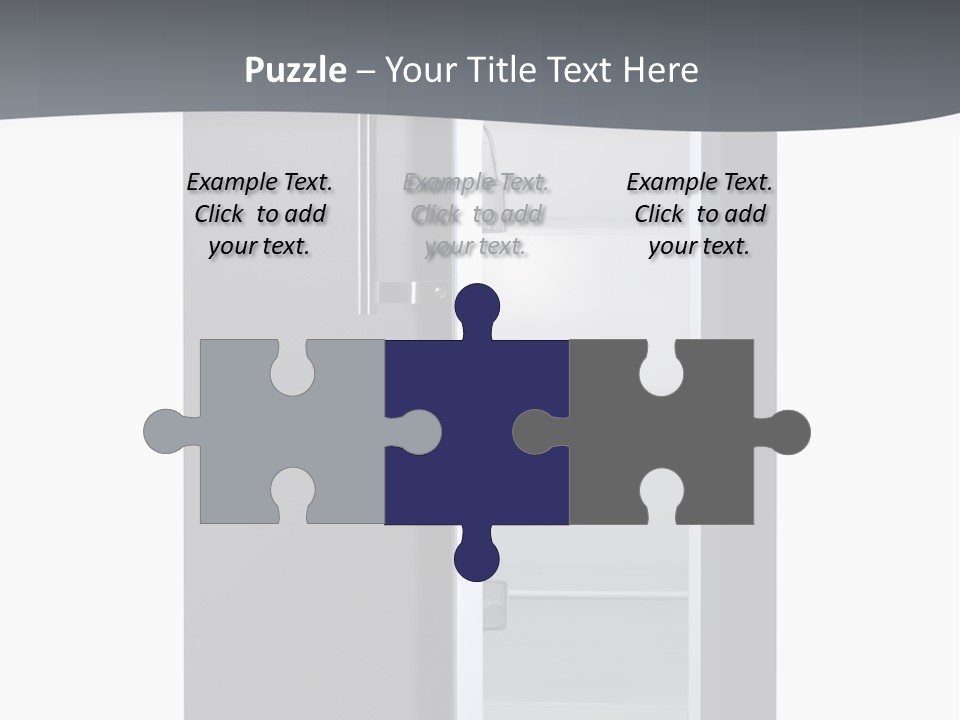 Chrome Isolated Handle PowerPoint Template