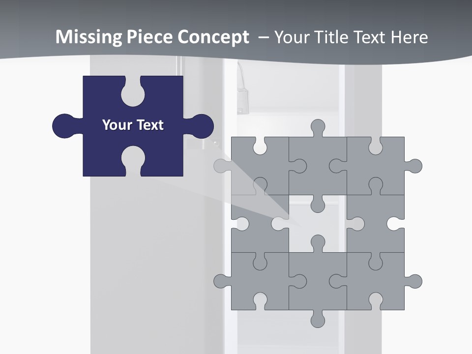 Chrome Isolated Handle PowerPoint Template