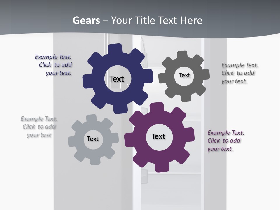 Chrome Isolated Handle PowerPoint Template