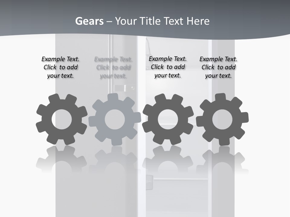 Chrome Isolated Handle PowerPoint Template