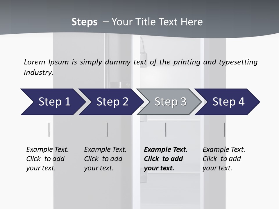 Chrome Isolated Handle PowerPoint Template