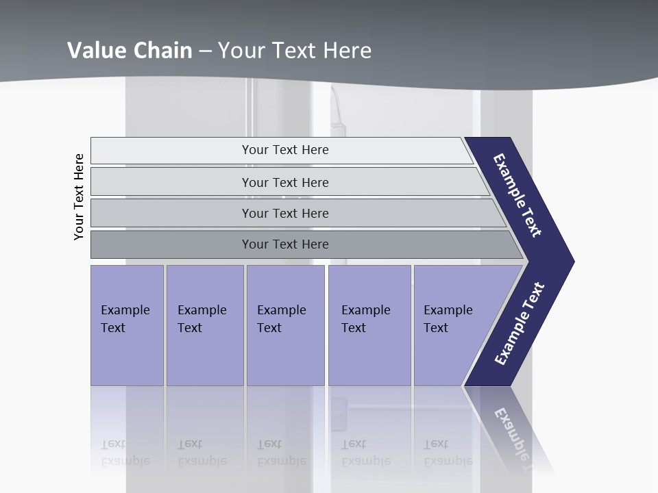 Chrome Isolated Handle PowerPoint Template