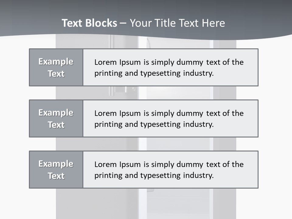 Chrome Isolated Handle PowerPoint Template
