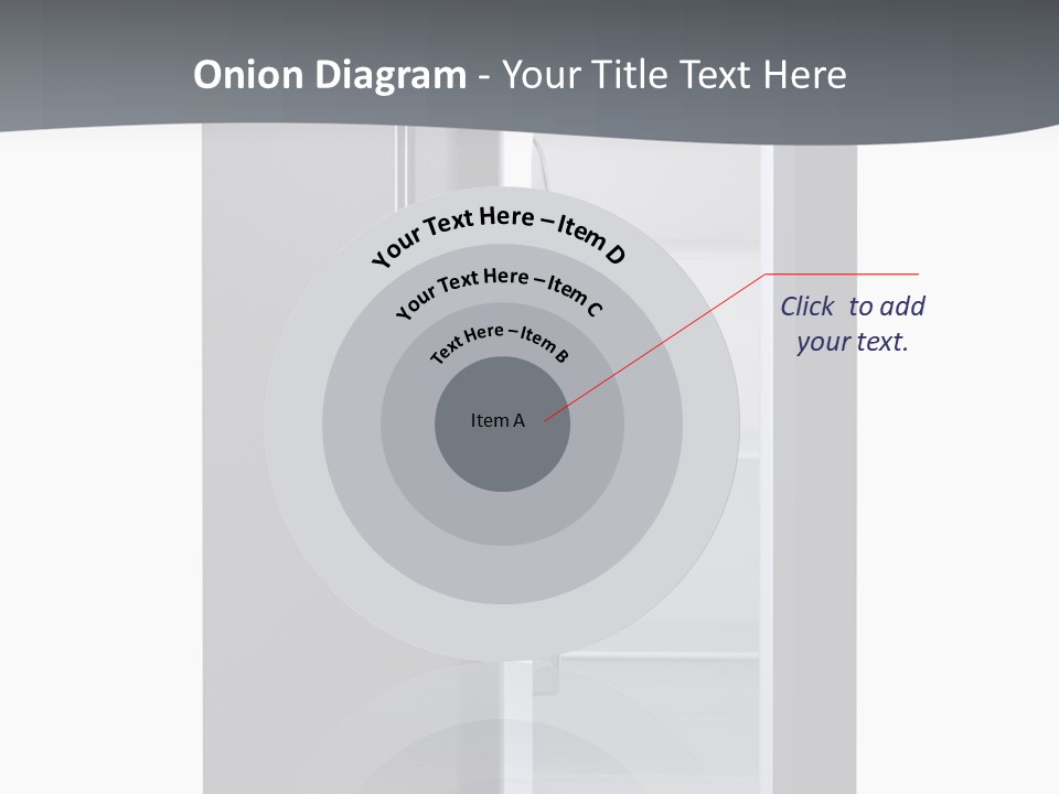 Chrome Isolated Handle PowerPoint Template