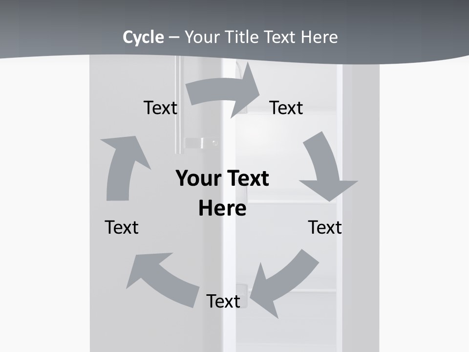 Chrome Isolated Handle PowerPoint Template