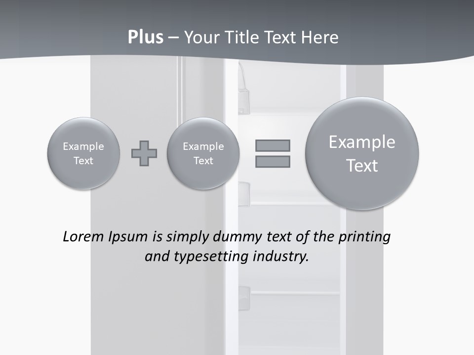 Chrome Isolated Handle PowerPoint Template