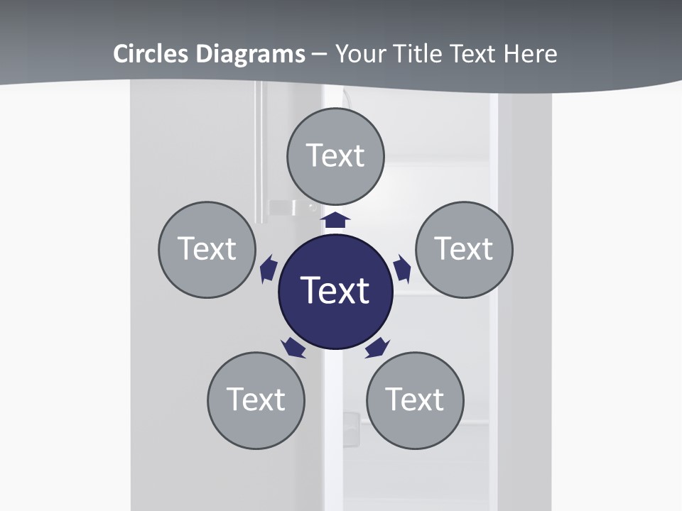 Chrome Isolated Handle PowerPoint Template