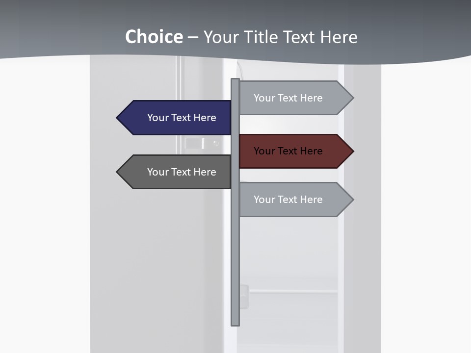 Chrome Isolated Handle PowerPoint Template