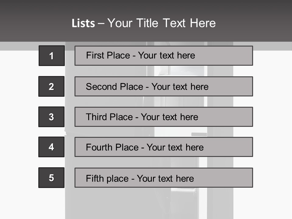 Open Frig House PowerPoint Template